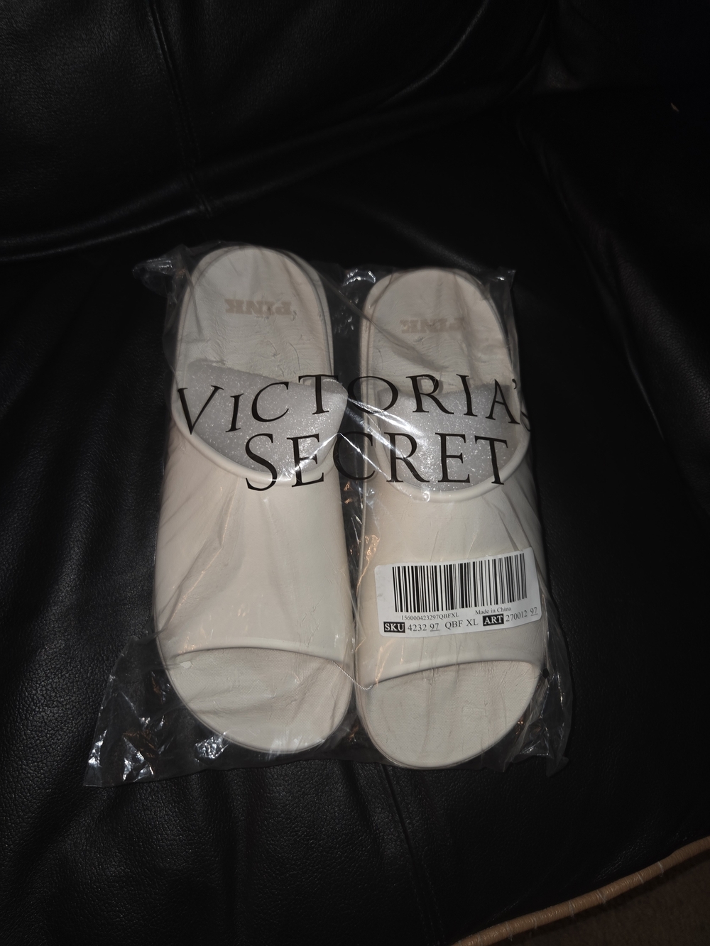 Victoria's Secret Cream Slide Sandals - Women's Slip-On Slides